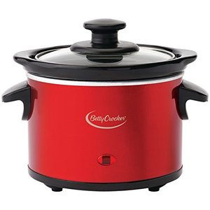 lot 7265 image: Betty Crocker Mini, Fondue Melting Pot Warmer and Chocolatier, 0.7 Quart, Red