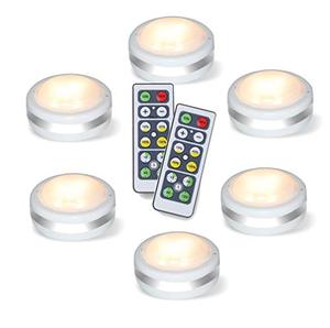 lot 7266 image: Starxing Puck Lights with Remote, Wireless Led Puck Lights Battery Operated, Led Puck Lights with Remote Control, Led Under Cabinet Lighting, Dimmable Closet Light Battery Powered (Natural White 6PK)