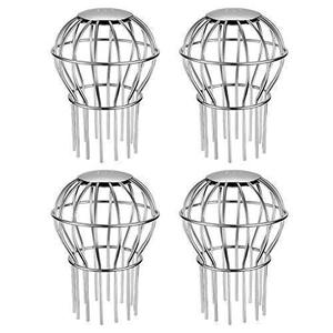lot 7322 image: Gutter Guard 3 Inch 304 Stainless Steel Filter Strainer Fits for 2.6  3.7 Round Downspout, Stops Leaves Seeds and Other Debris Gutter Cleaning Tool � 4 Pack