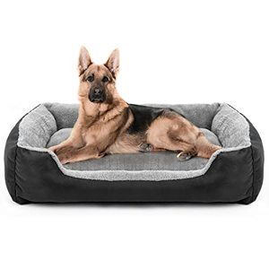 lot 7338 image: Dog Bed, Dog Beds for Large Dogs, Rectangle Washable Dog Bed Comfortable and Breathable Large Dog Bed, Pet Bed