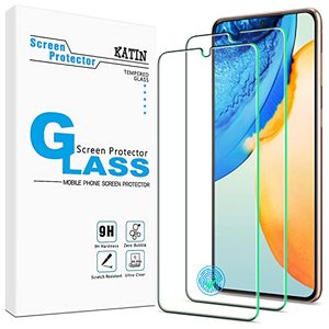lot 7342 image: KATIN (2 Pack) Screen Protector for Samsung Galaxy S21 Plus 5G Tempered Glass 6.7-inch, Support Fingerprint Reader, Anti Scratch, Bubble Free, 9H Hardness, Case Friendly