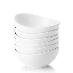 lot 7445 image: Sweese 4 oz Porcelain Mini Bowls Set of 6 - for Dipping Sauces, Small Side Dishes - Microwave, Dishwasher and Oven Safe - White - 123.001