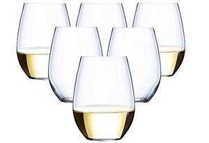 lot 7449 image: 36 piece Stemless Unbreakable Crystal Clear Plastic Wine Glasses Set of 36 (12 Ounces)
