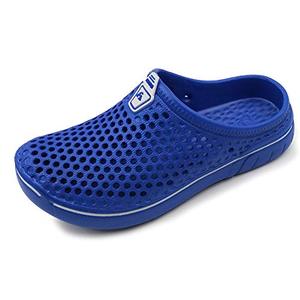 lot 7451 image: Amoji Garden Clogs Shoes Sandals House Slippers Home Room Shoes Shower Shoe Sport Kids Child Boys Girls (ToddlerLittle KidBig Kid) Blue 4-5 M US Big Kid