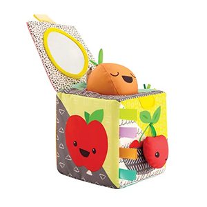 lot 7474 image: Infantino Peek & Seek Sensory Discovery Cube, Selfie Mirror, Early Fine Motor Skills Development, for Infants & Toddlers 3M