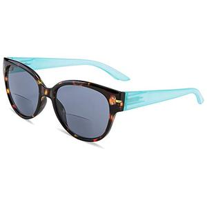 lot 7525 image: EYEGUARD Bifocal Reading Sunglasses UV400 Protection Readers for Women Comfortable Stylish Reading glasses (Green 2.75)