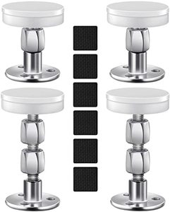 lot 7559 image: CRETBEL 4PCS Adjustable Bed Frame Anti-Shake Tool (Upgraded) for Loft Beds, Headboard Stoppers with Free Furniture Pads and Screws, Protect The Wall from Banging, Easy to Install (1.1-2.5in)