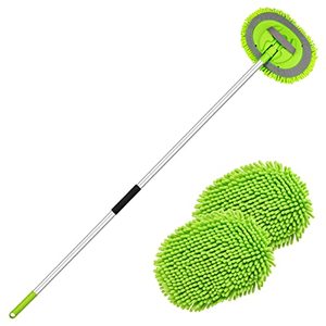 lot 7561 image: Ordenado 62 Car Wash Brush Kit Mitt Mop Sponge with Long Handle Chenille Microfiber Car Cleaning Brush Kit Supplies Car Washing Mop Kit Car Care Kit of Scratch-Free Replacement Head for Car RV Truck