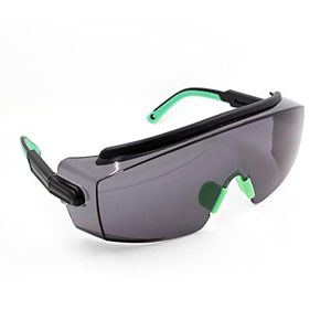 lot 7576 image: Optical Care Safety Glasses Anti Fog Safety Goggles Over Glasses Safety Glasses with Grey Wrap-around Lens, Adjustable, Impact Resistance and Anti-dust