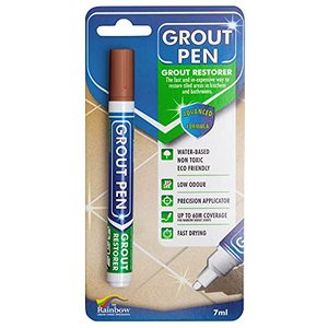lot 7583 image: Grout Pen Tile Paint Marker Waterproof Grout Paint, Tile Grout Colorant and Sealer Pen - Terracotta, Narrow 5mm Tip (7mL)