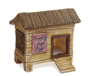 lot 7602 image: Woodland Knolls Mg202 Chicken Coop Fairy Garden