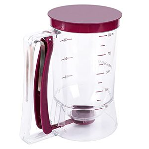 lot 7607 image: Kamehame Pancake Batter Dispenser Cupcake Cookie Waffles Cakes Muffin Crepes Batter Separator Cup Measuring Baking Tools