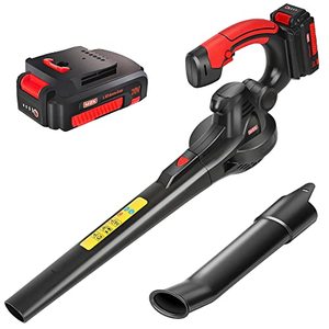 lot 7608 image: MZK Cordless Leaf Blower,20V Battery Powered Leaf Blower for Lawn Care, Electric Lightweight Mini Leaf Blower(Battery & Charger Included)