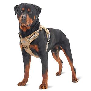 lot 7617 image: AUROTH Tactical Dog Harness for Large Dogs No Pull Adjustable Pet Harness Reflective K9 Working Training Easy Control Pet Vest Military Service Dog Harnesses Army Yellow XL
