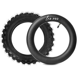 lot 7634 image: 2.5-10 Off-Road Tire and Inner Tube Set - Dirt Bike Tire with 10-Inch Rim and 2.52.75-10 Dirt Bike Inner Tube Replacement Compatible with Honda CRF50XR50, Suzuki DRZ70JR50, and Yamaha PW50