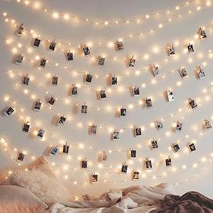 lot 7688 image: Twinkle Star 200 LED 66 FT Copper Fairy String Lights 8 Modes LED, USB Powered with Remote Control for Christmas Tree Wedding Party Home Decoration, Warm White