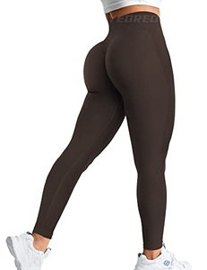 lot 7691 image: YEOREO Womens Amplify Leggings High Waisted Seamless Scrunch Legging Active Running Yoga Pant