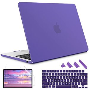 lot 7697 image: May Chen Compatible with 2022 Newest Release MacBook Air 13.6 Inch Model A2681, Plastic Hard Shell Case for MacBook Air 13 inch Apple M2 Chip with Liquid Retina Display Fits Touch ID, Deep Purple