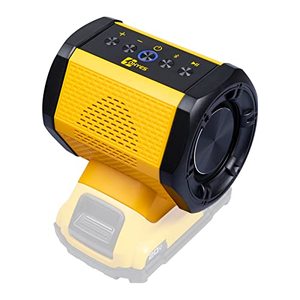 lot 7703 image: Cordless Bluetooth Speaker Compatible with DeWALT 18v 20v Max Including 20-60v Flexvolt Battery for Jobsite, Outdoor and Festival Party (Battery not Included)