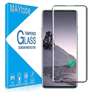 lot 7705 image: MAYtobe Designed For Oneplus 8, Oneplus 8 5G, Oneplus 8 5G UW 3D Curved Screen Protector Tempered Glass, HD Transparent, 9H Hardness, Bubble Free,