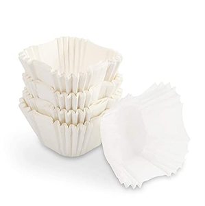 lot 7758 image: CHEFMADE Standard White Cupcake Liners 300 Count, No Smell, Food Grade & Grease-Proof Baking Cups Paper Square