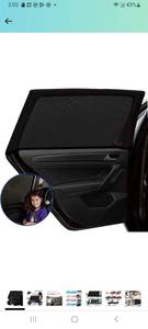 lot 7773 image: LEMLEON Car Window Shade,Automotive Sun Protection for Baby Windshield Mesh Rear Side Kids Sunlight Protection, Double Venting Design, Universal Fit Most of Cars and SUVs. 2 Pack
