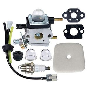 lot 7843 image: HOODELL C1U-K82 C1U-K54A Carburetor, for Mantis Tiller 7222 7222M 7225 7920, Echo TC-210 HC-1500, Premium Cultivator Carb, Plus Rebuild Kit Primer Bulb Fuel Line and More