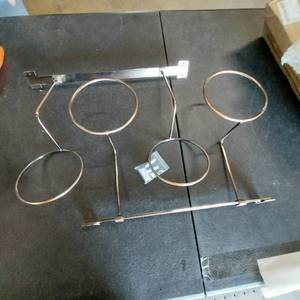 lot 7025 image: Antique Finish hat racks, two piece set