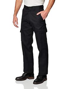 lot 7045 image: Dickies Mens Relaxed Straight-Fit Cargo Work Pant, Black, 44W x 30L