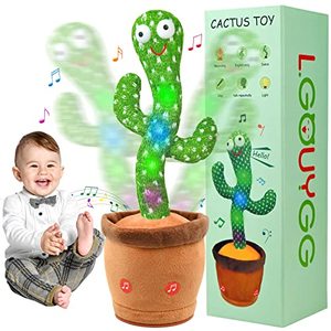 lot 7048 image: Cactus Baby Toys Boy Girl Gifts, Talking Singing Mimicking Cactus Plush Toy with Light Up, Infant Babies Toddler Kids Interactive Musical Toys, RecordingDanceSing English SongsRepeat What You Say