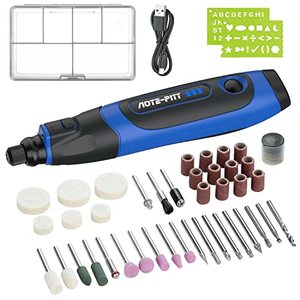 lot 7369 image: AOTE-PITT Mini Cordless Rotary Tool Kit, 4V Small Lightweight Electric Power Wireless Power Rotary Tool Multi Speed with LED Light and 72 Accessories, USB Charge for Sanding, Polishing, Engraving, DIY