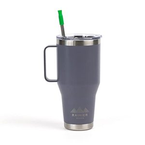 lot 7372 image: RAINIER GOODS Double Wall Vacuum Stainless Steel Insulated Tumbler (40 ounce, Mountain Fog)