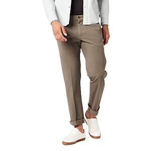 lot 7404 image: Dockers Mens Slim Fit Workday Khaki Smart 360 Flex Pants, Dark Pebble (Stretch), 31W x 30L
