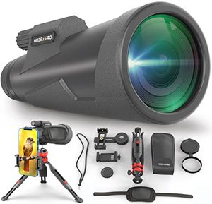 lot 7415 image: Monocular Telescope 10X50 Outdoor Telescope with Smartphone Adapter for Stargazing, Birdwatching, Hunting, Dust-Proof Waterproof HD Monocular for adults with Phone Holder and Sturdy Tripod By hd360pro