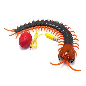 lot 7020 image: Tipmant Simulation Large Size RC Centipede Scolopendra Infrared Remote Control Animal Vehicle Car Insect Electric Toy Kids (Navy Green)