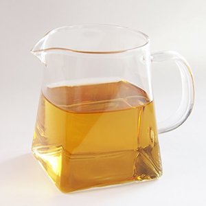 lot 7814 image: 12 oz Pitcher Glass Tea Pitcher Small Glass Pitcher High Temperature Resistant Clear Glass Tea Cup Chinese Kungfu Teaset 350ml Fair Cups with Handle Cha Hai Gong Dao Bei Gongfu Teaware Drinkware