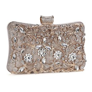 lot 7820 image: Tanpell WomensEvening Clutch Purses Crystal Bag Rhinestone Wedding Handbag Purse for Women Ladies Sparkling PartyBridal Prom Cocktail Party (Champagne)