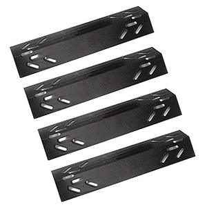 lot 8004 image: Hongso PPA521 (4-Pack) Porcelain Steel Heat Plates, Heat Shield, Heat Tent, Burner Cover Replacement for Sears Kenmore 119.16144210, 119.162300, 119.162310 Gas Grill Models (16 14 x 4 18)