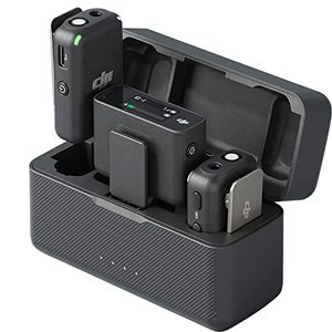 lot 8025 image: DJI Mic (2 TX  1 RX  Charging Case), Wireless Lavalier Microphone, 250m (820 ft.) Range, 15-Hour Battery, Noise Cancellation, Wireless Microphone for PC, iPhone, Andriod, Record Interview, Vlogs