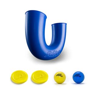 lot 8026 image: pindaloo Skill Game Toy with 2 Balls- Gifts for Kids and Adults Indoor & Outdoor Games, Ball Toys for Boys, Girls, & Teens - Gift Ideas for Teens, Fun Stuff, Develops Motor & Juggling Skills -Blue