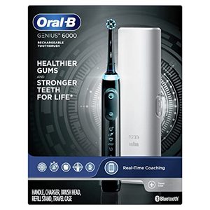 lot 8054 image: Oral-B Genius 6000 Electric Toothbrush, Black