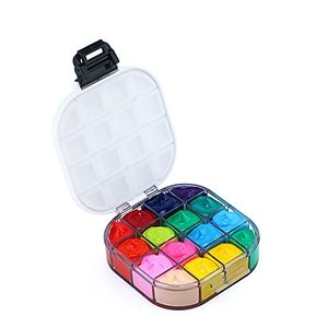 lot 8061 image: Transon Paint Saver Storage Palette Box 16well Portable Airtight Black