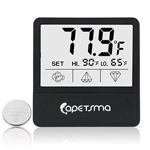 lot 8065 image: Aquarium Thermometer, Digital Touch Screen Fish Tank Thermometer with Large LCD Display, Stick-on Tank Temperature Sensor Ensures Accurate Reading for Aquarium Terrarium Amphibians and Reptiles�