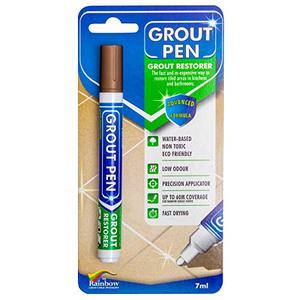 lot 8073 image: Grout Pen Brown Tile Paint Marker Waterproof Grout Paint, Tile Grout Colorant and Sealer Pen - Brown, Narrow 5mm Tip (7mL)