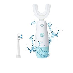 lot 8079 image: Meqtpomy Kids Electric Toothbrush6 Cleaning Models U Shaped Toothbrush Waterproof Battery Powered 360 Automatic Sonic Toddler Toothbrushes for 2-7 Years Old for Boys Girls