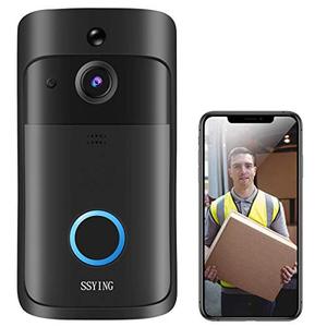 lot 8129 image: Video Doorbell Camera HD WiFi Doorbell Wireless Operated Motion Detector Audio & Speaker Night Vision for iOS&Android