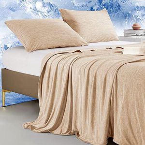 lot 8150 image: Marchpower Cooling Blanket for Hot Sleepers Twin Size, Arc-Chill Cool Blanket with Double-Sided Design, Japanese Cooling Fiber Absorbs Body Heat, Lightweight Soft Cold Blanket for Sleeping Summer Bed