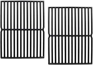 lot 8201 image: Hongso 7522 7521 15 Cast Iron Grill Grates Replacement for Weber Genesis Silver A, Spirit 500, Spirit E-210, Spirit S-210 Gas Grill (with Side-Mounted Control Panels), 7523, 65904, 65905, PCG522