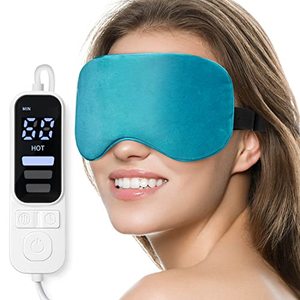 lot 8241 image: Heated Eye Mask, Warm Eye Compress Mask for Dry Eyes, USB Electric Eye Heating Pad with Temperature & Timer Control, Dry Eye Therapy Mask for Dry Eyes Blepharitis Sinus Migraine Stye MGD Puffiness