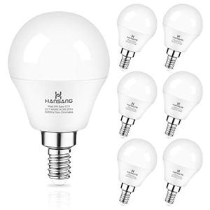 lot 8321 image: Ceiling Fan Light Bulb E12 LED Bulb 4000K Natural Daylight Candelabra LED bulb 60 Watt Equivalent Hansang Chandelier Light Bulbs A15 Shape Candelabra Base for Ceiling Lights,600LM, Non-Dimmable 6 Pack